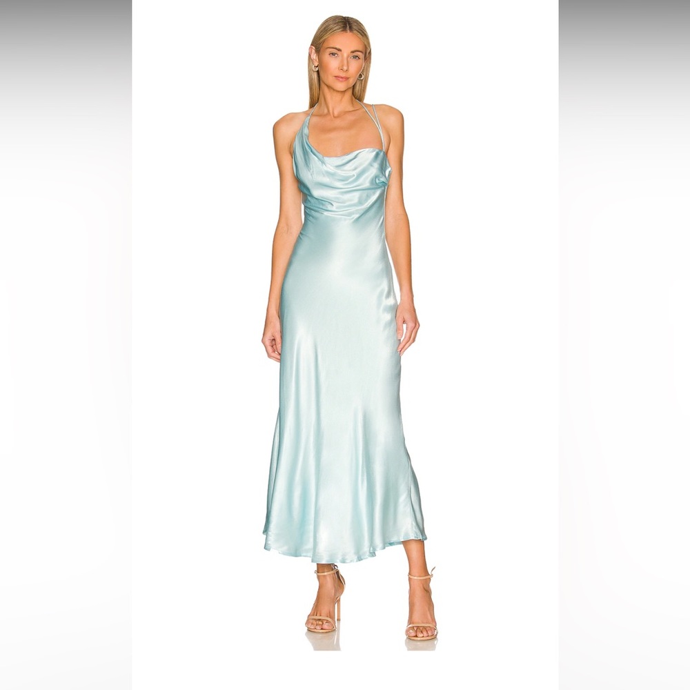 Bardot Astrid Midi Slip Dress in Mint